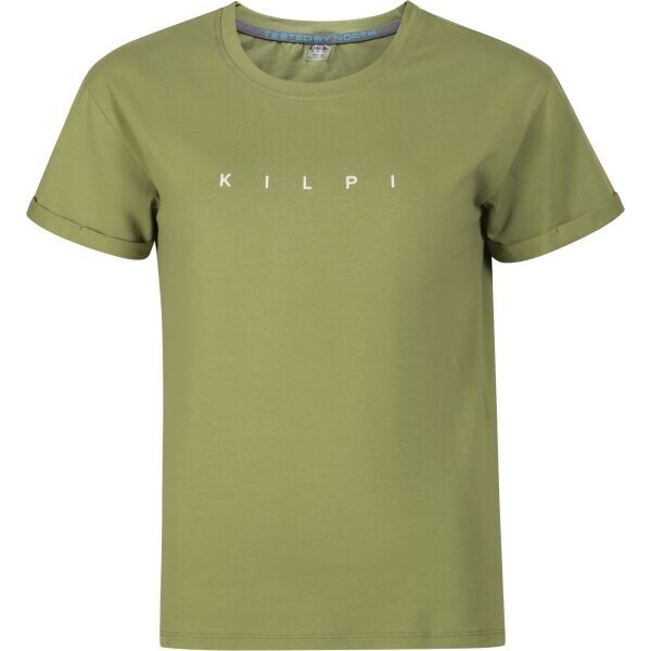 KILPI PROLIX Dámské bavlněné tričko, světle zelená, velikost