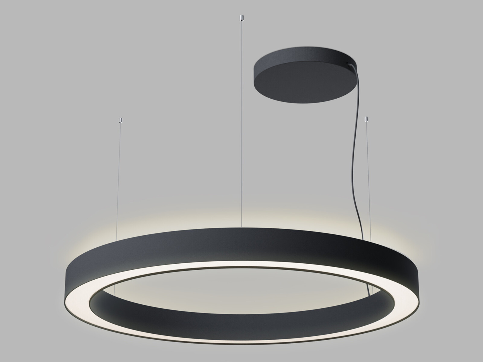 LED2 3276573DTW Závěsné svítidlo SATURN SLIM II 100 P/N-Z, B DALI TW 120W (80+40) 2700K-4000K černá