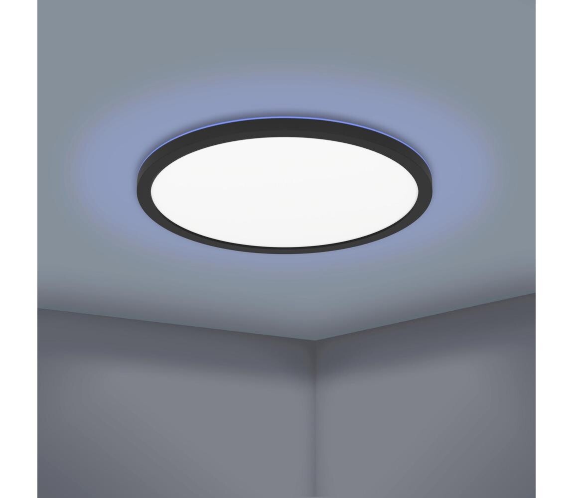Eglo 900092 - LEDRGBW Stmívatelné stropní svítidlo ROVITO-ZLED/16,5W/230V černá 900092