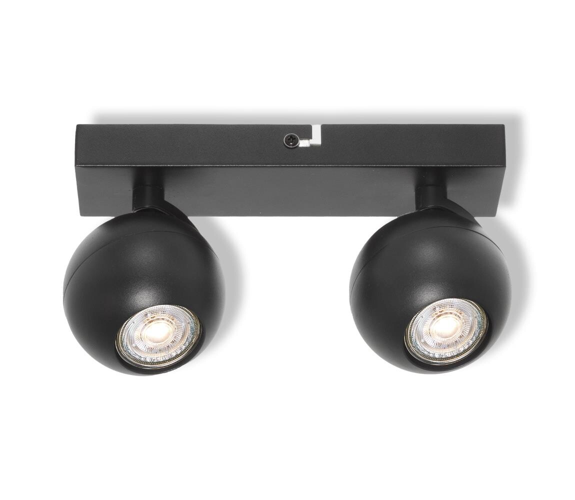 Osram - Bodové svítidlo SPOT SPHERAL 2xGU10/6W/230V černá 4099854588426
