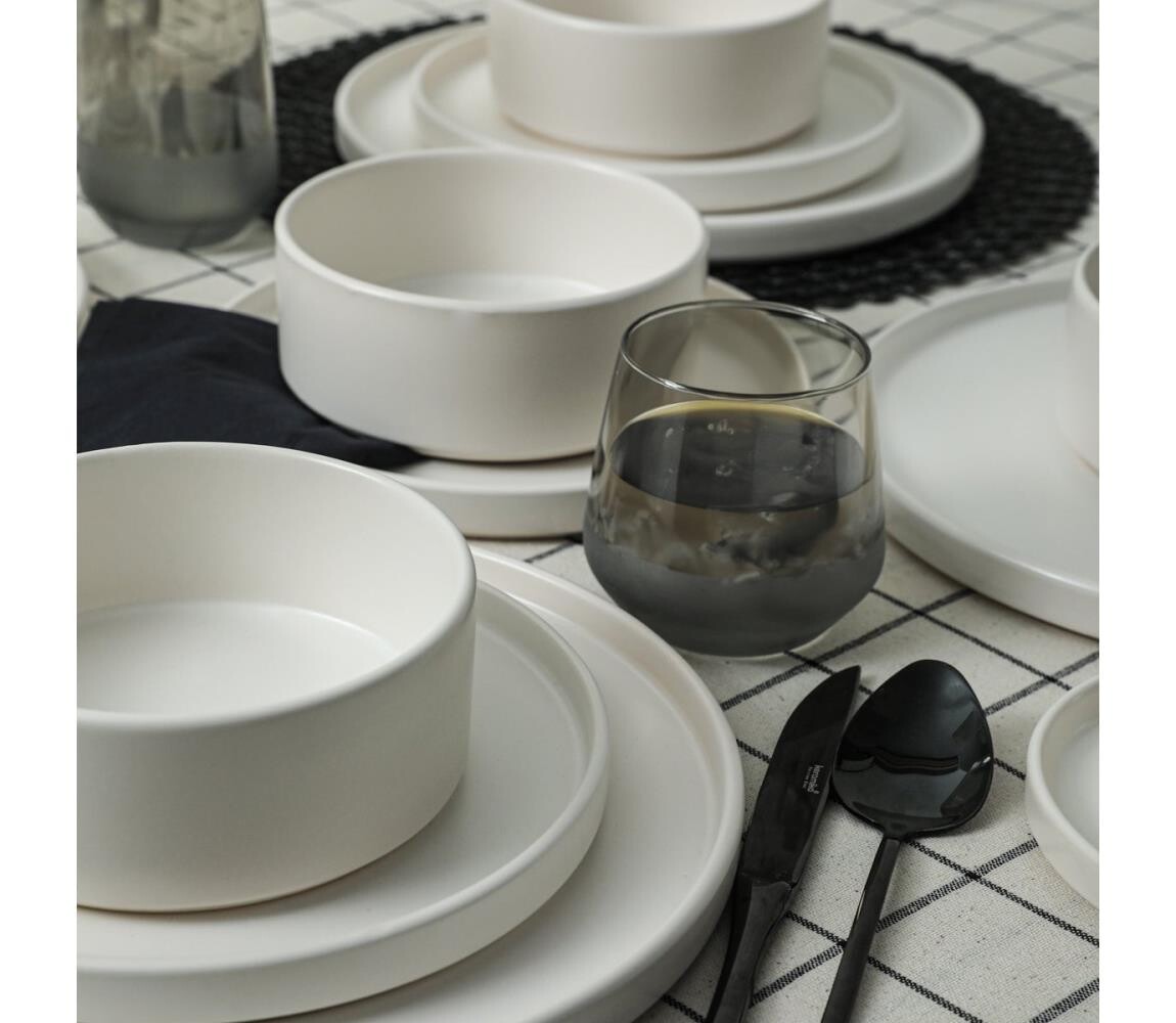 Jídelní sada 20 ks bílá/keramika 275KRM2181