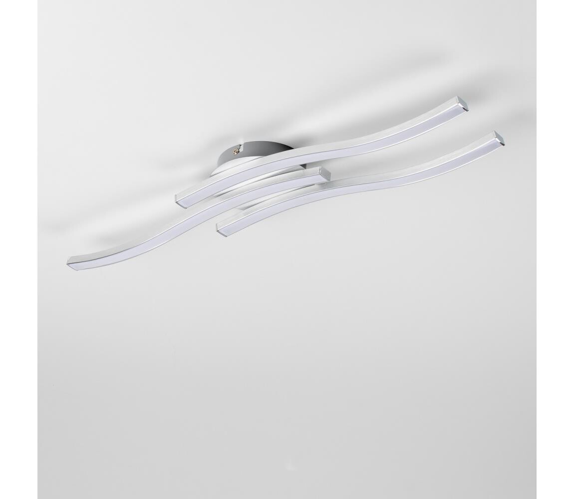 LED Stropní svítidlo 3xLED/6W/230V 3000K stříbrná 9A22002