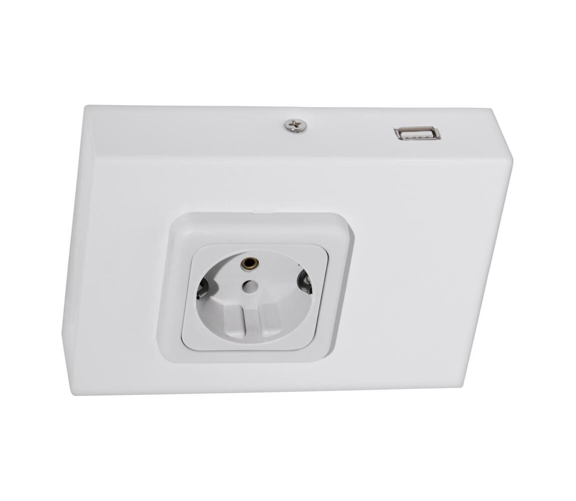 Eglo 94665 - Podlinková zásuvka SCHUKO vč. USB TAXANO 94665
