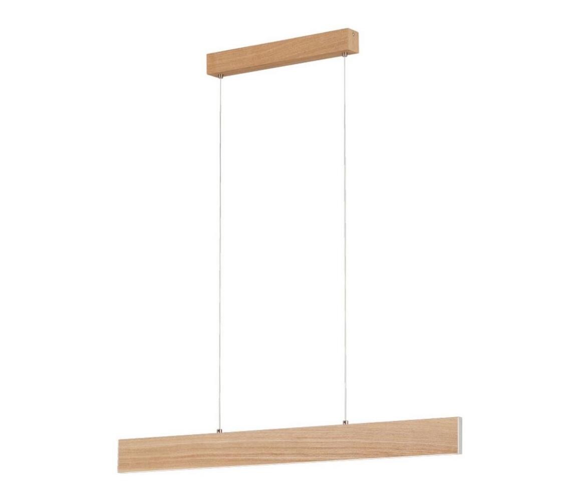 Eglo 39344 - LED Lustr na lanku CLIMENE LED/17W/230V + LED/4,2W dub 39344