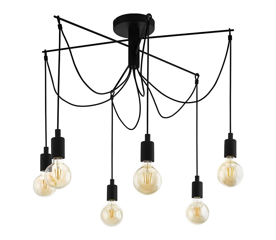 Eglo 98679 - Lustr na lanku MUSARA 6xE27/60W/230V pavouk 98679