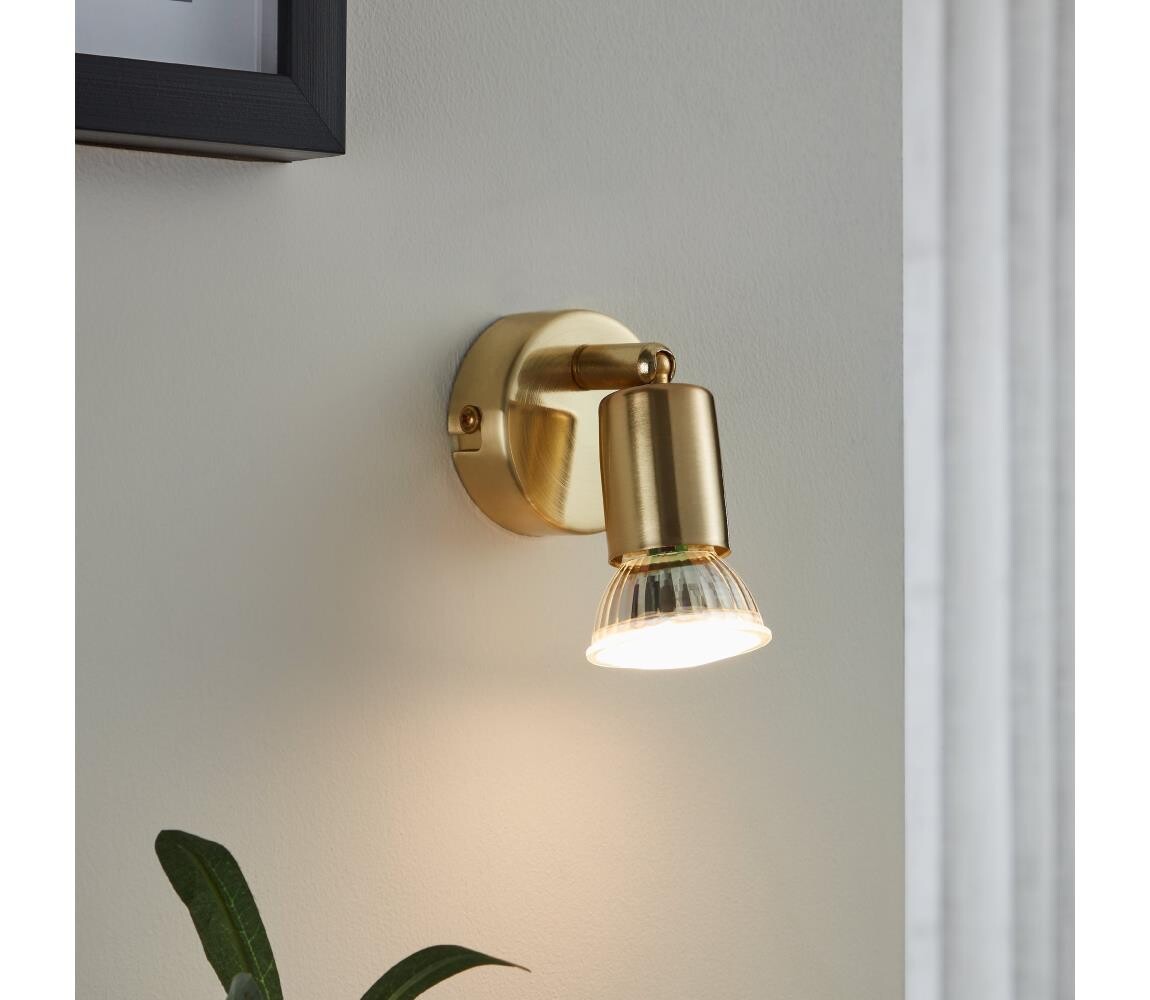 Eglo 33184 - LED Nástěnné bodové svítidlo BUZZ-LED 1xGU10/2,8W/230V 3000K zlatá 33184