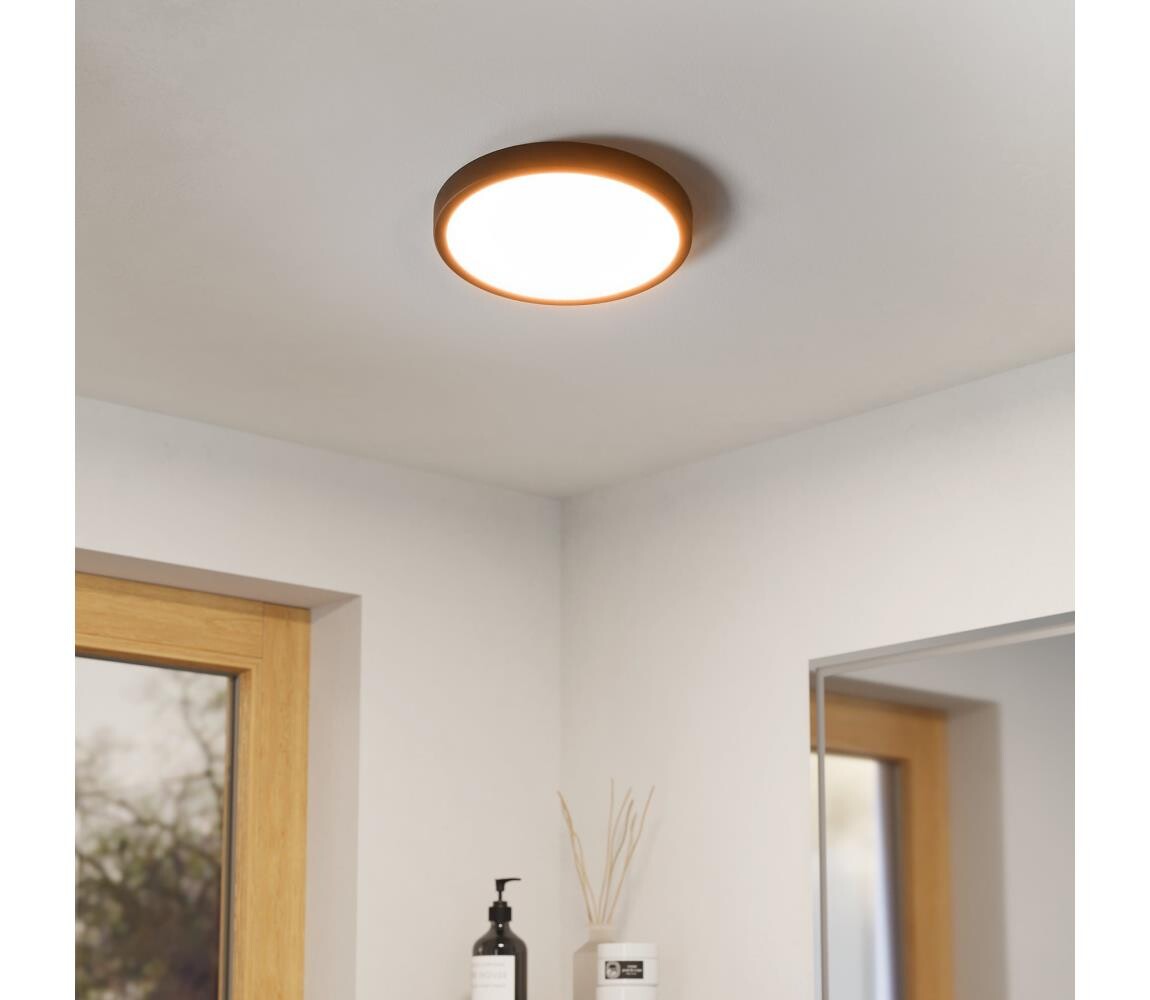 Eglo 901326-LED Koup. stropní svítidlo FUEVA LED/14,2W/230V pr.27,8cm IP44 černá 901326