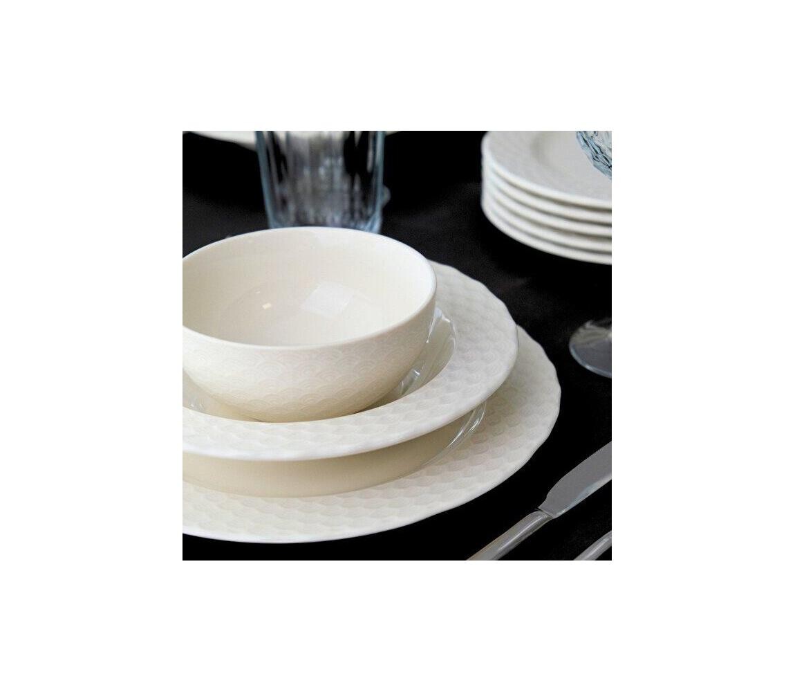 Jídelní sada 24 ks bílá/porcelán 311MBL1111