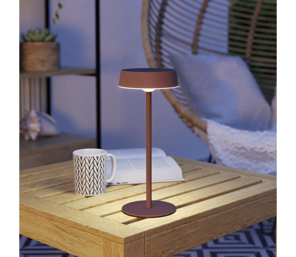 Eglo 75879-LED St. solár. nab. sto. lampa SIMERI LED/3W/5V 1800mAh IP44 oranžová 75879