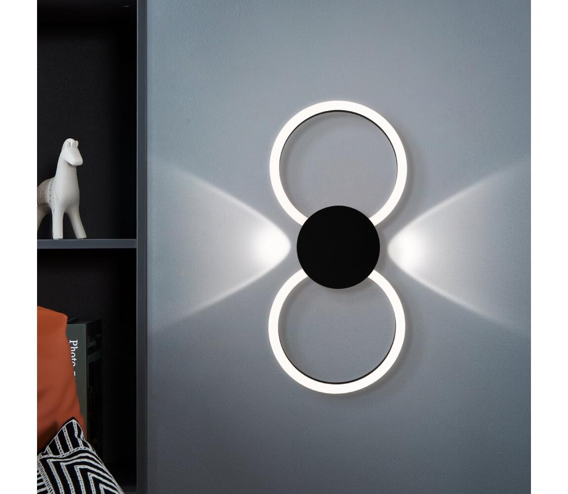 Eglo 902124 - LED Nástěnné svítidlo CELLO LED/20W/230V + LED/0,91W černá 902124