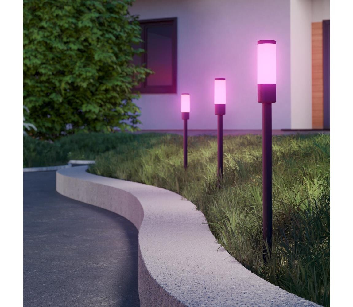 Eglo 902043 - LED RGB Venkovní lampa ZANCARO LED/1W/230V IP44 černá + DO 902043