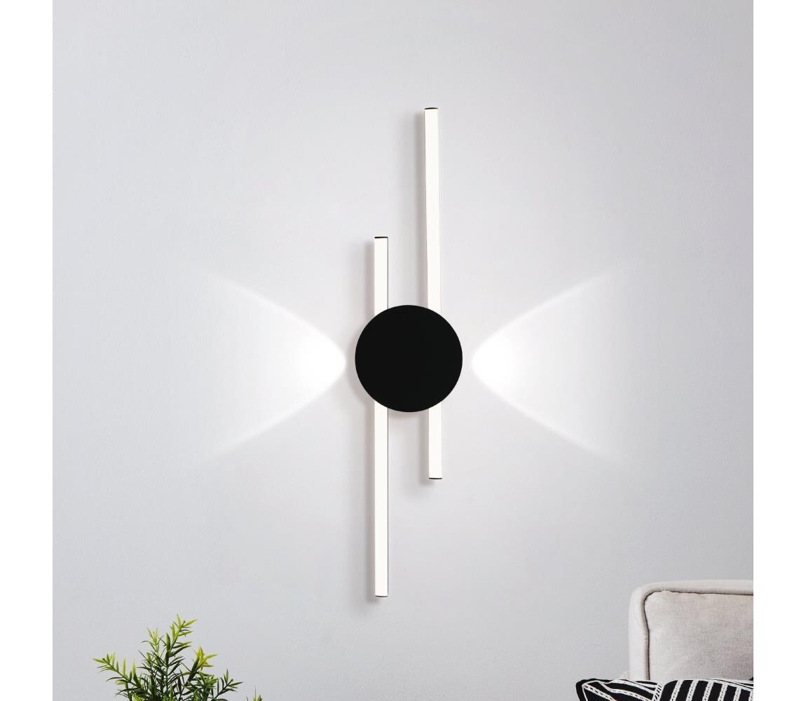 Eglo 902123 - LED Nástěnné svítidlo CELLO LED/20W/230V + LED/0,91W černá 902123