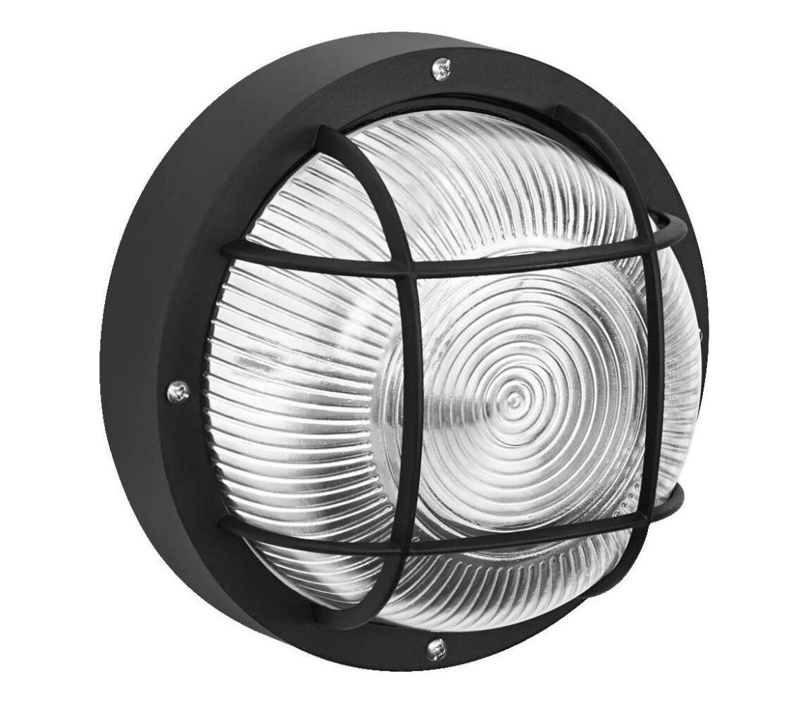 Osram - Venkovní nástěnné svítidlo BULKHEAD 1xE27/10W/230V pr. 19 cm IP54 černá 4058075845626
