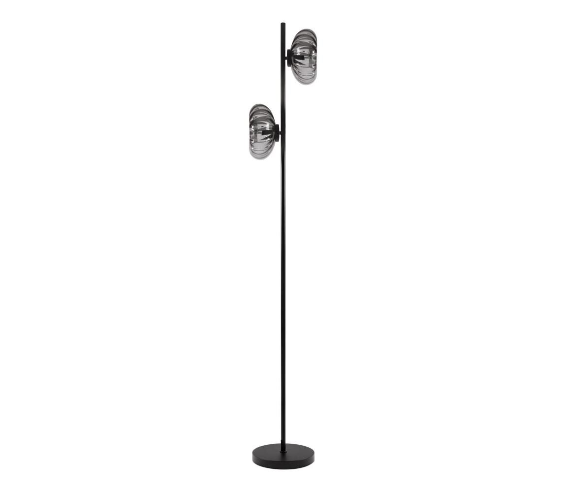 Osram - Stojací lampa DECOR SMOKE 2xE14/12W/230V černá/kouřová šedá 4058075850064