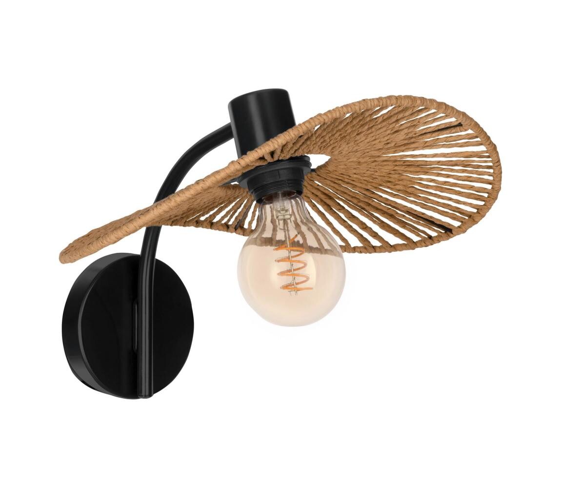 Eglo 31964 - Nástěnné svítidlo SIRUELA 1xE27/42W/230V hnědá/černá 31964