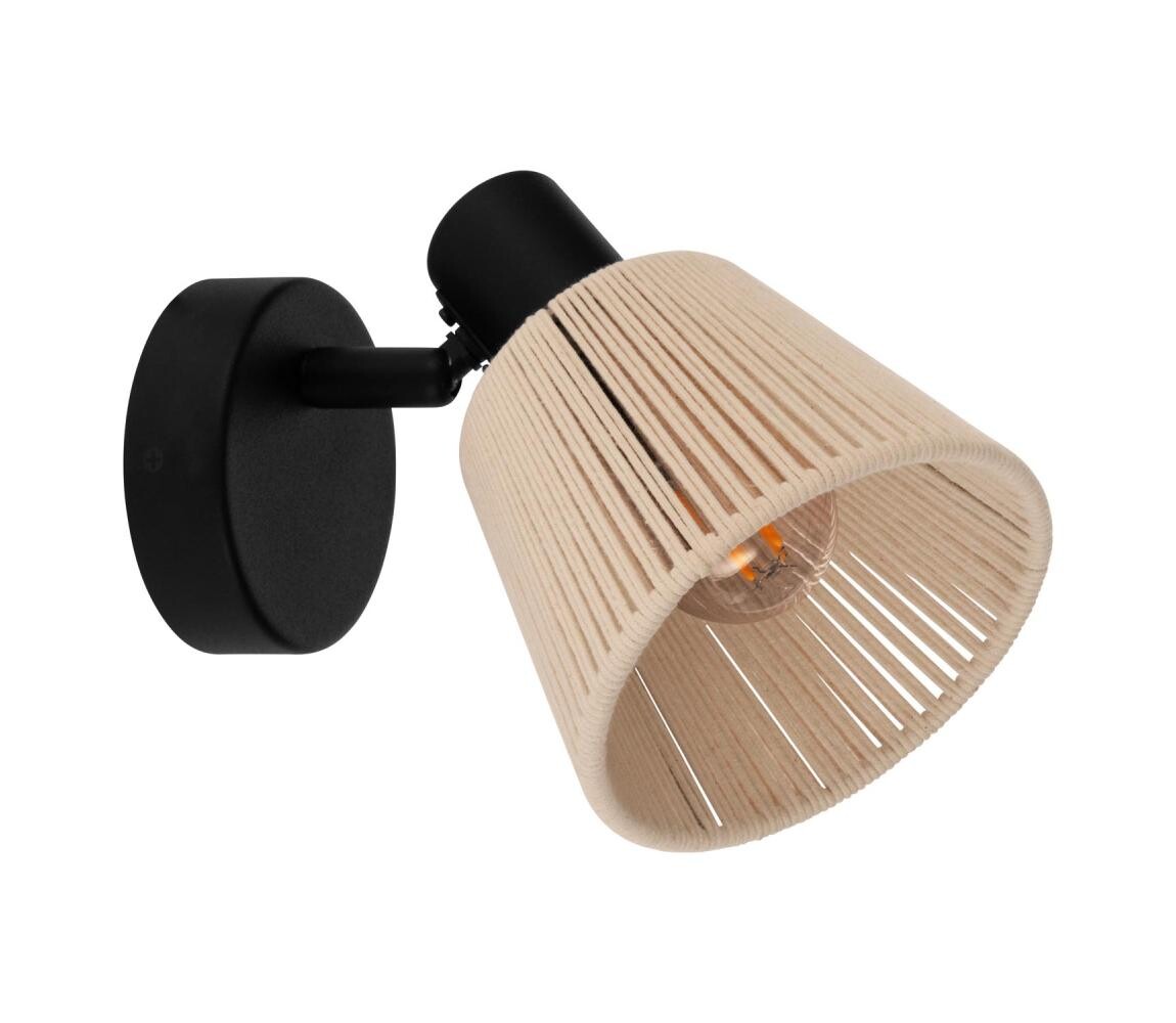 Eglo 44138 - Nástěnné bodové svítidlo SEAGARD 1xE14/40W/230V béžová/černá 44138