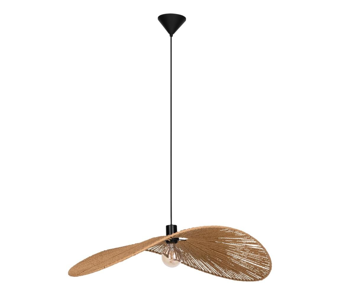 Eglo 31992 - Lustr na lanku SIRUELA 1xE27/42W/230V 80 cm hnědá/černá 31992