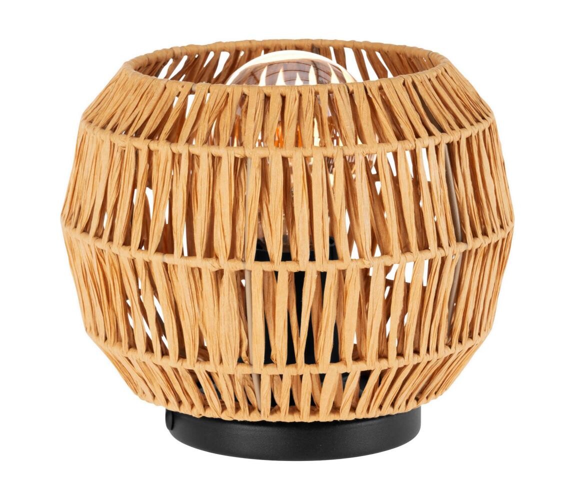 Eglo 44145 - Stolní lampa SHELDON 1xE27/40W/230V hnědá 44145