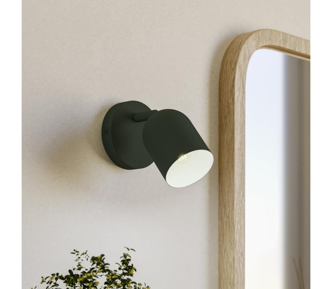 Eglo 44132 - Nástěnné bodové svítidlo TILSTON 1xE14/40W/230V zelená 44132