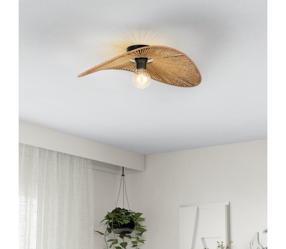 Eglo 31961 - Stropní svítidlo SIRUELA 1xE27/42W/230V hnědá/černá 31961