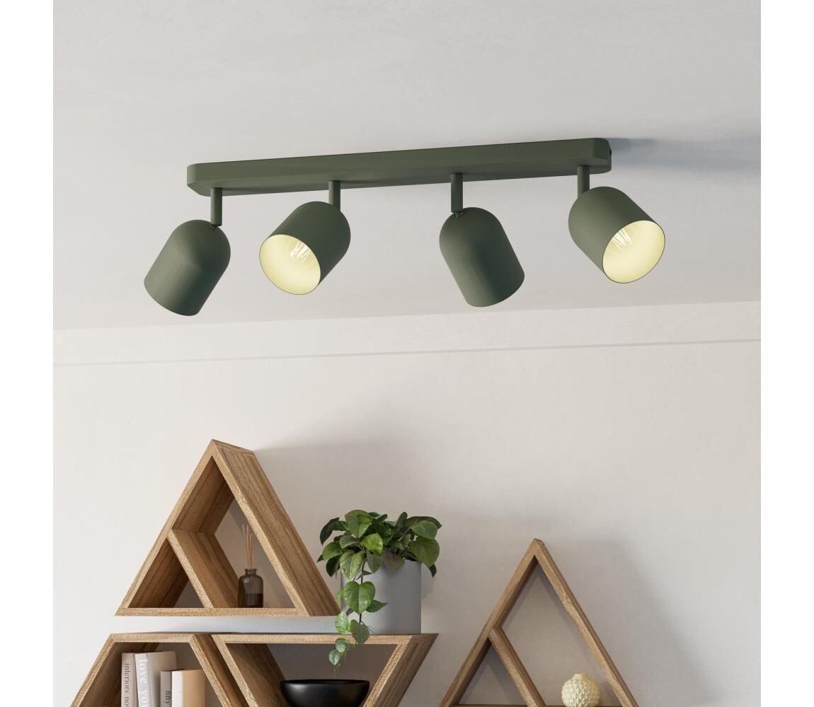 Eglo 44135 - Bodové svítidlo TILSTON 4xE14/40W/230V zelená 44135