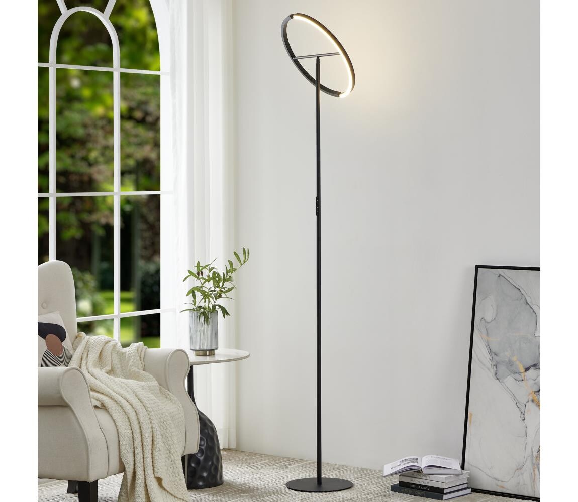 Eglo 901972 - LED Stmívatelná stojací lampa CASTELPOTO 2xLED/8,8W/230V černá 901972