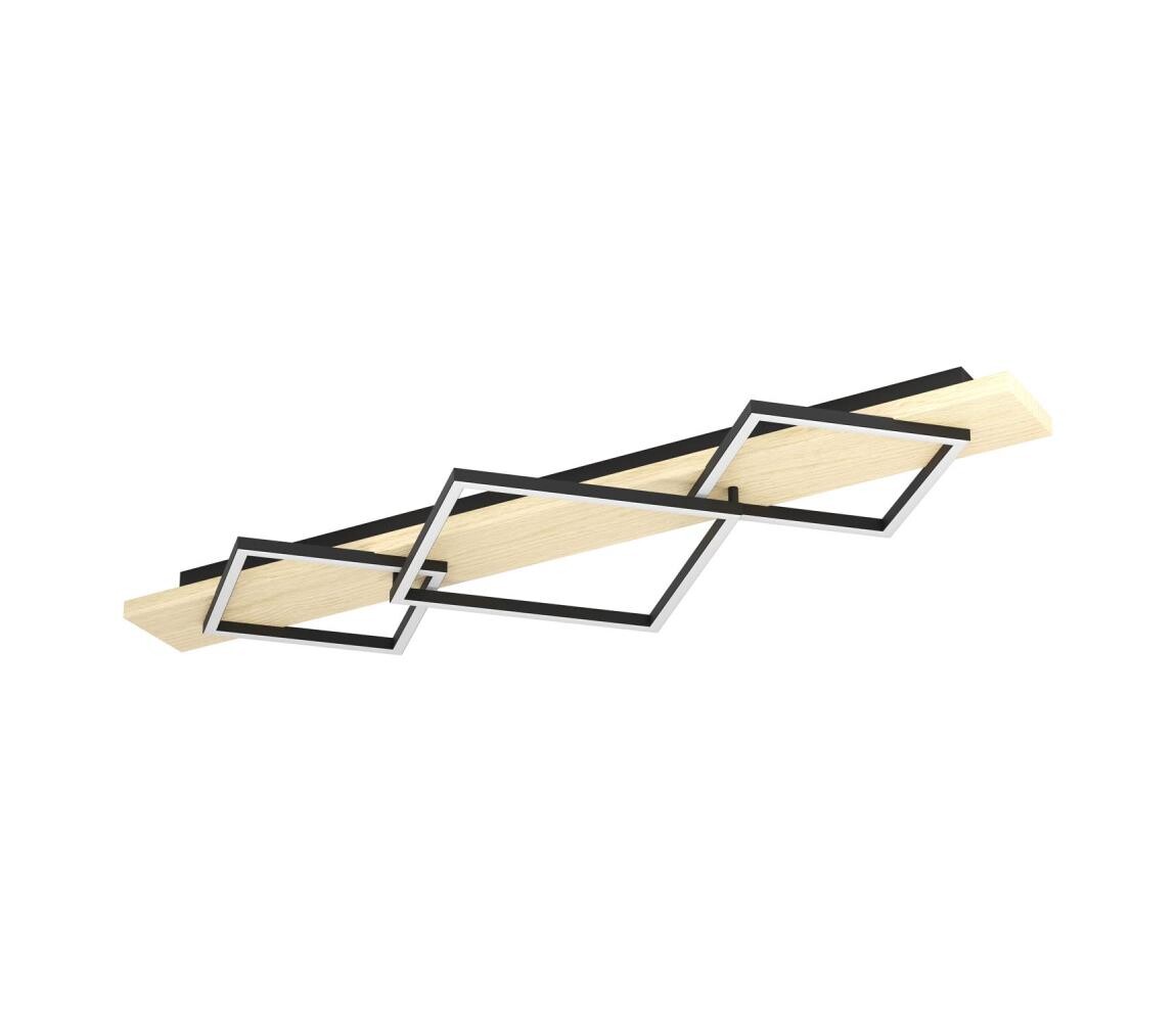 Eglo 901931 - LED Stropní svítidlo BOYA 2xLED/13W/230V + LED/16W černá/béžová 901931