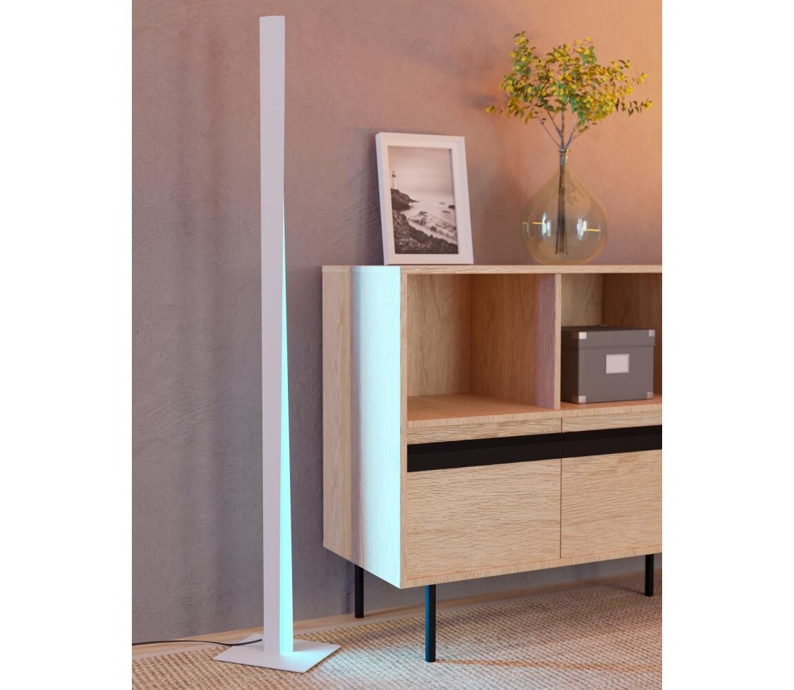 Eglo 901835-LED RGBW Stmí. stoj. lampa BOLOGNANO-Z LED/10,5W/230V+LED/15,2W šedá 901835