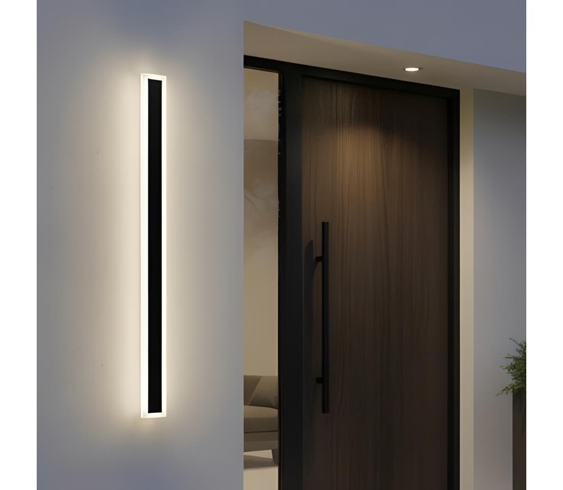 LED Venkovní nástěnné svítidlo MIRANA S LED/25W/230V 4000K IP44 120 cm černá 004719