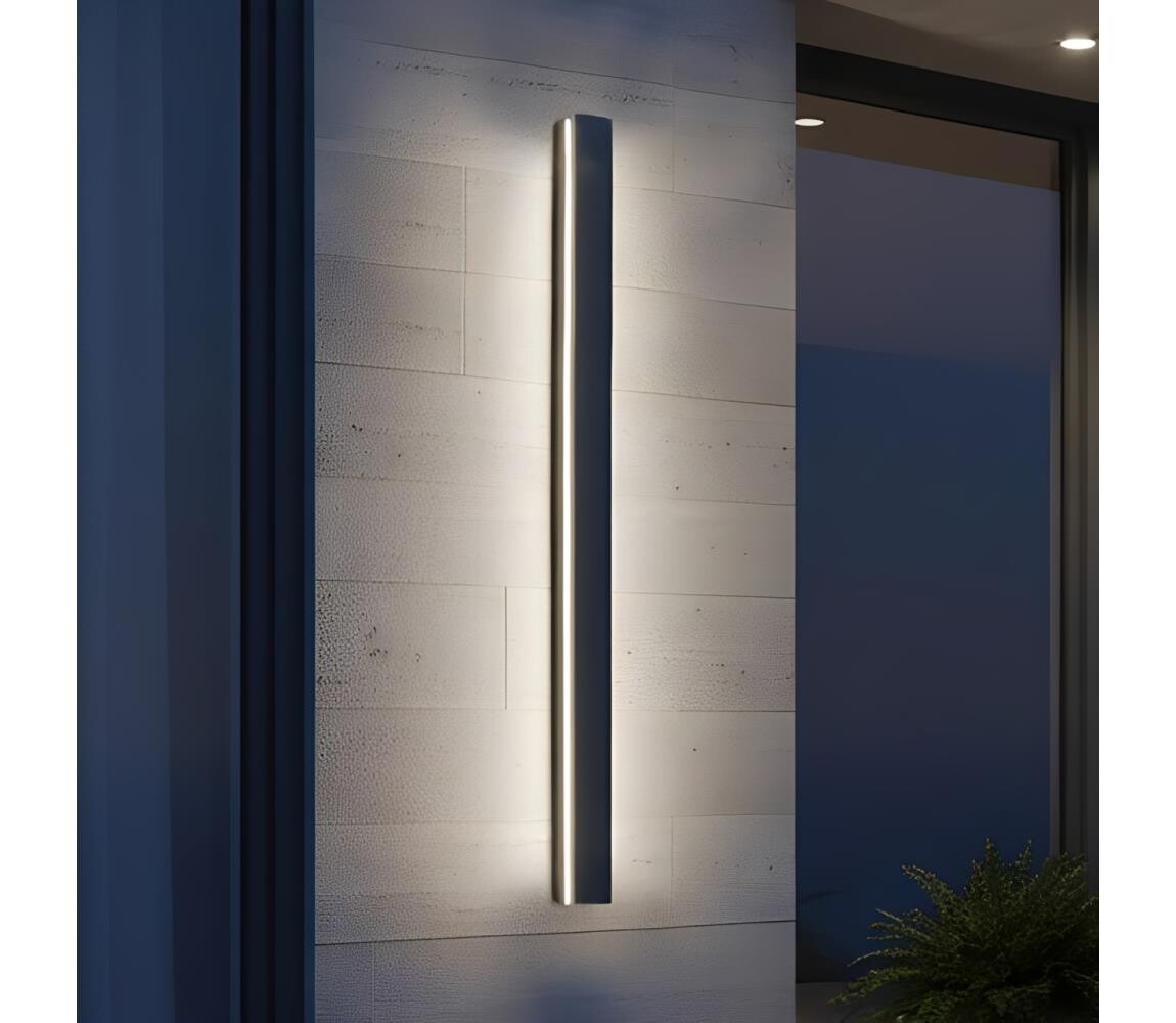 LED Venkovní nástěnné svítidlo MIRANA LED/25W/230V 4000K IP44 120 cm černá 004722