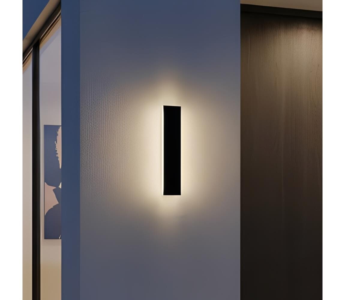 LED Venkovní nástěnné svítidlo MIRANA LED/8W/230V 4000K IP44 30 cm černá 004720