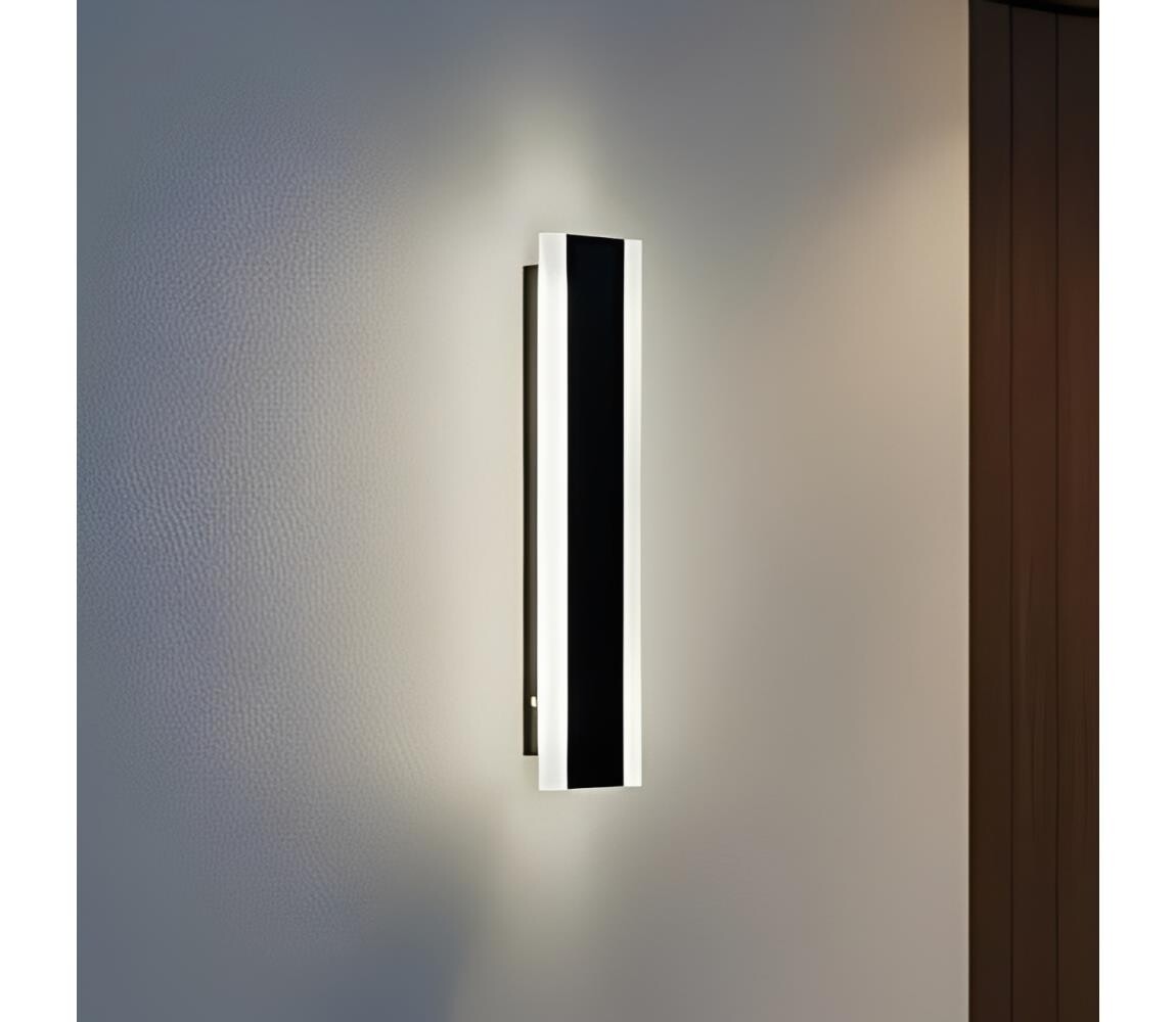 LED Venkovní nástěnné svítidlo MIRANA S LED/8W/230V 4000K IP44 30 cm černá 004717