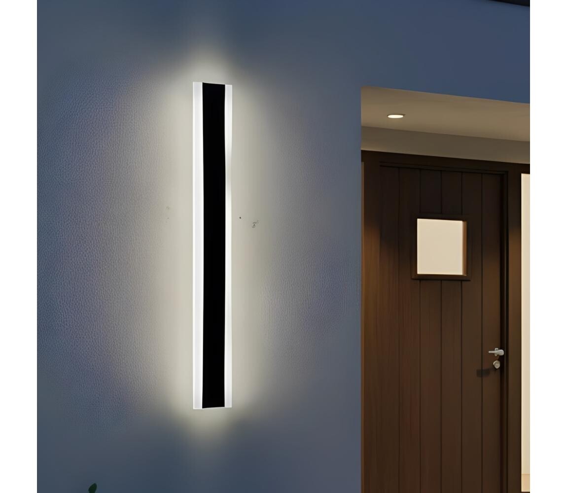 LED Venkovní nástěnné svítidlo MIRANA S LED/12W/230V 4000K IP44 60 cm černá 004718