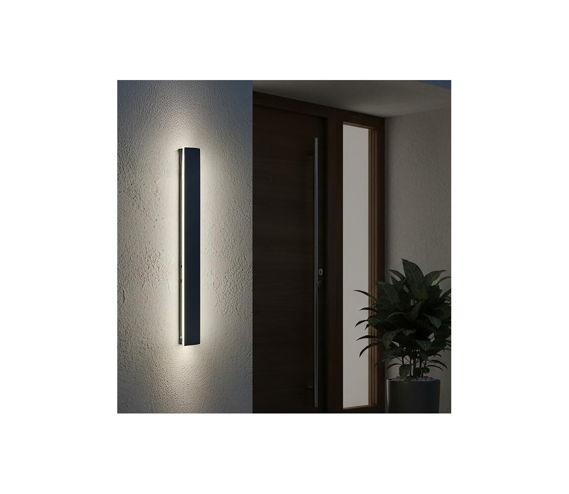 LED Venkovní nástěnné svítidlo MIRANA LED/12W/230V 4000K IP44 60 cm černá 004721