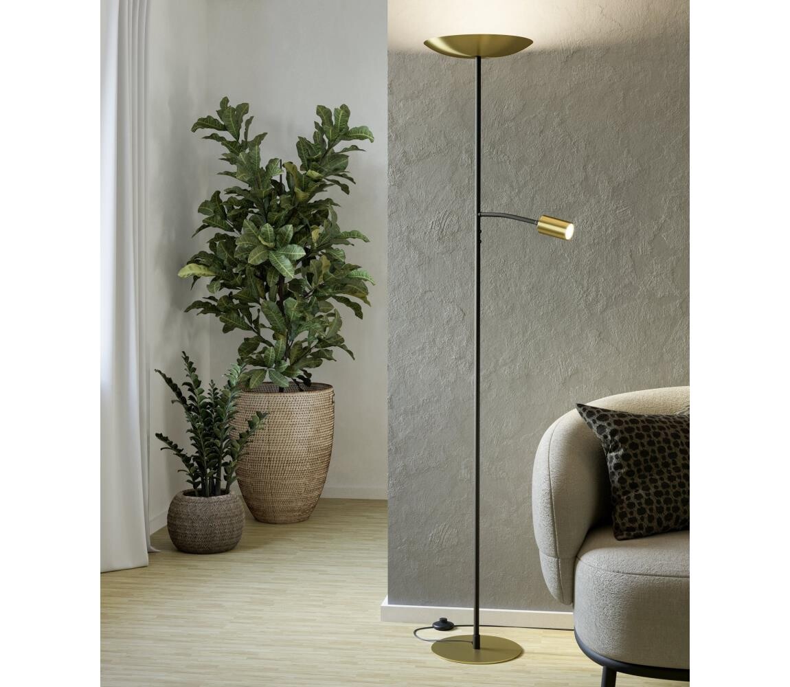 Eglo 901979 - LED Stm. stojací lampa CONIVARINO LED/26,5W/230V +LED/4W zlatá 901979