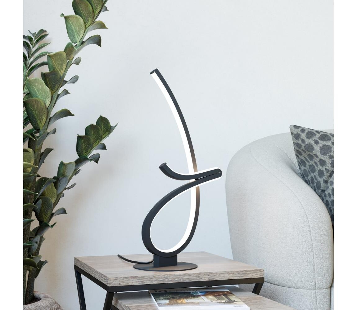 Eglo 902348 - LED Stolní lampa CARDONCITO LED/12W/230V 2700/4000/6500K černá 902348