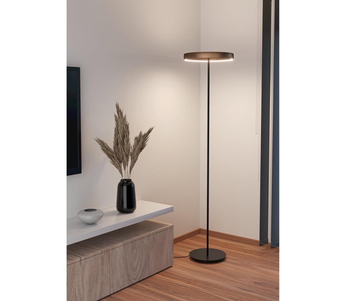 Eglo 390452 - LED Stm. stojací lampa TRABUCO 2xLED/19W/230V 2200-6500K hnědá 390452