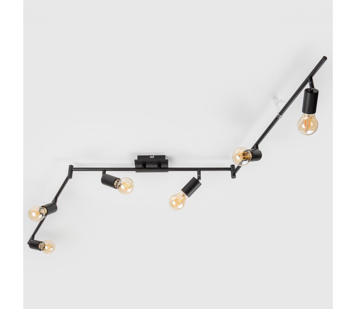 LED Bodové svítidlo 6xE27/6,5W/230V černá 9A22004