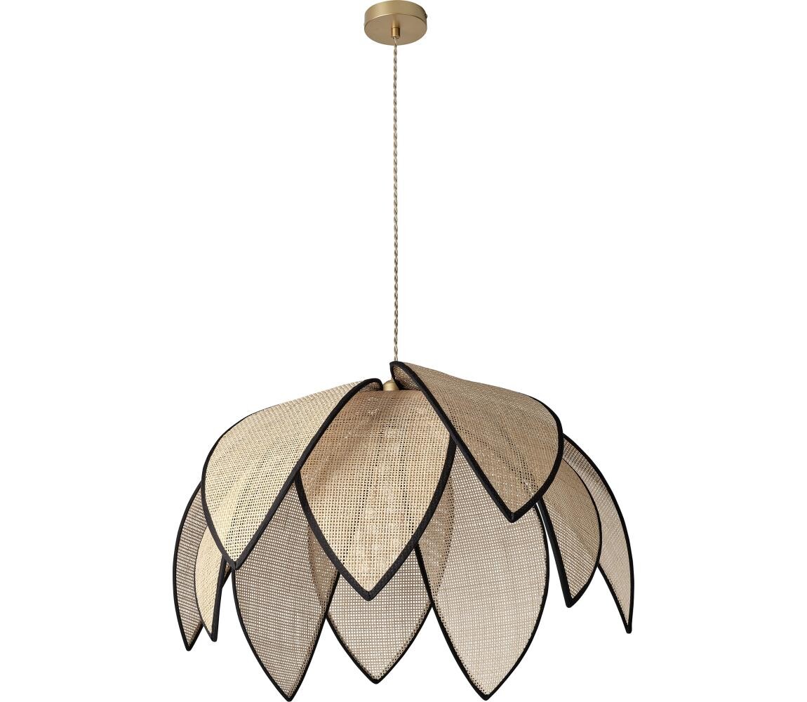 Osram - Lustr na lanku DECOR RATTAN 1xE27/15W/230V pr. 67 cm béžová/černá 4058075847224