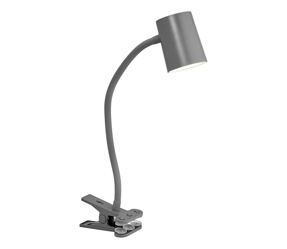 Osram - Stolní lampa s klipem DESK LINE 1xGU10/9W/230V šedá 4099854464454