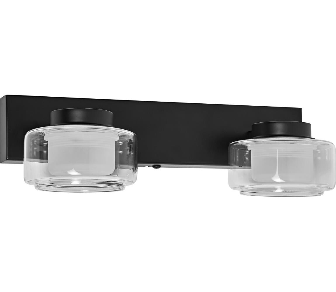 Osram - LED Koupelnové nástěnné svítidlo ORBIS FLAME 2xLED/5,5W/230V IP44 černá 4099854447785