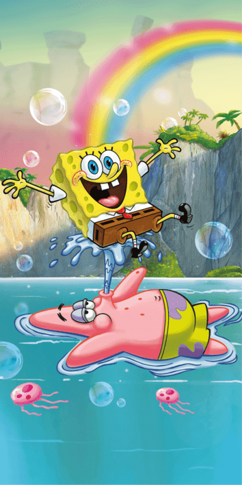 Jerry Fabrics Bavlněná froté osuška 70 x 140 cm - Sponge Bob 