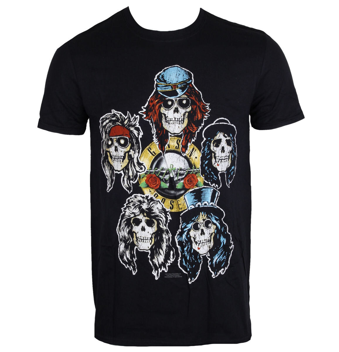 Tričko metal pánské Guns N' Roses - Vintage Heads - ROCK OFF - GNRTS06MB S