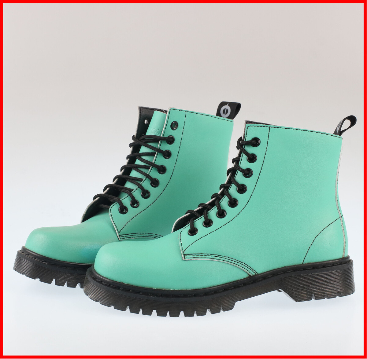 boty dámské 8 dírkové ALTERCORE - Vegetarian - Green - POŠKOZENÉ 36