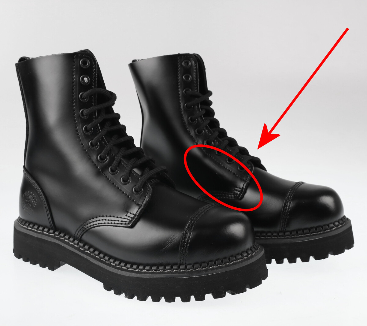 boty GRINDERS - BULLDOG CS BLACK - POŠKOZENÉ 41