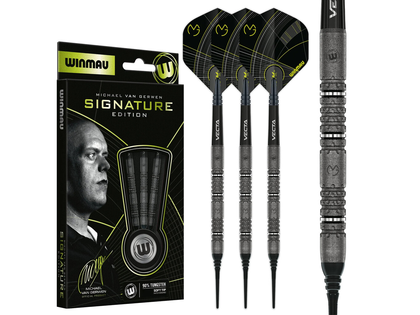 Šipky Winmau MvG Signature Edition 90% 18g soft