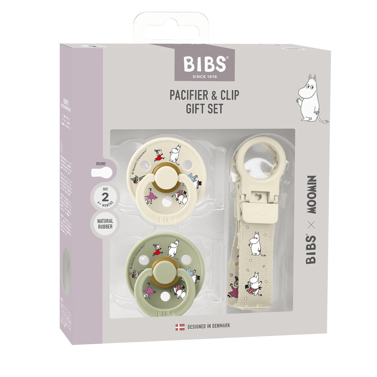 BIBS Dárkový set MOOMIN Ivory / Sage