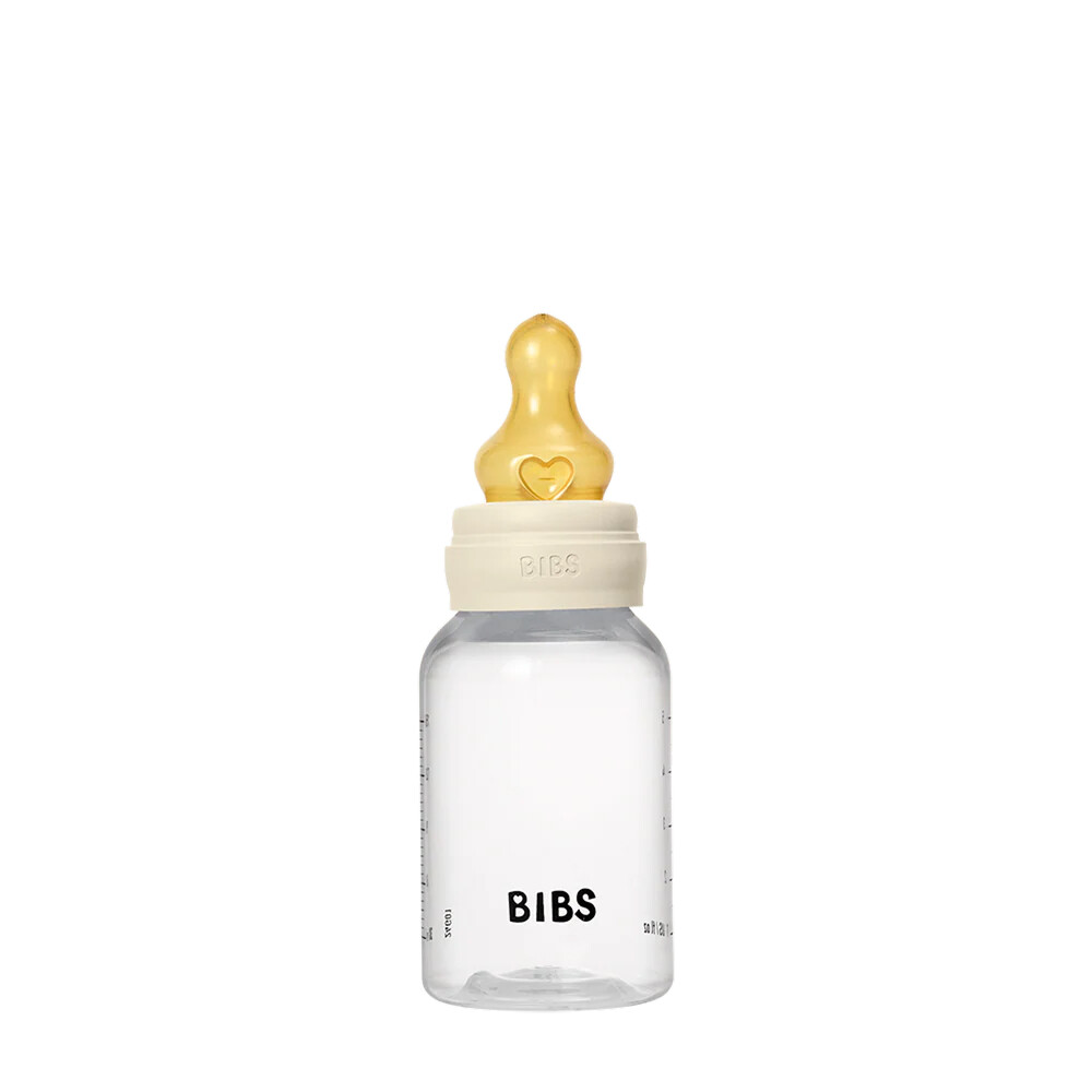 BIBS Láhev antikoliková 150ml, kaučuková savička, ivory