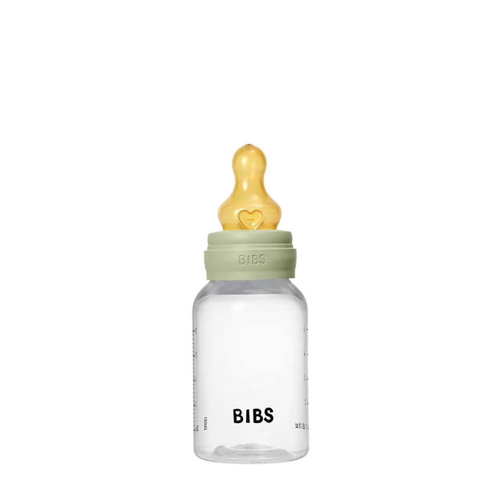 BIBS Láhev antikoliková 150ml, kaučuková savička, sage