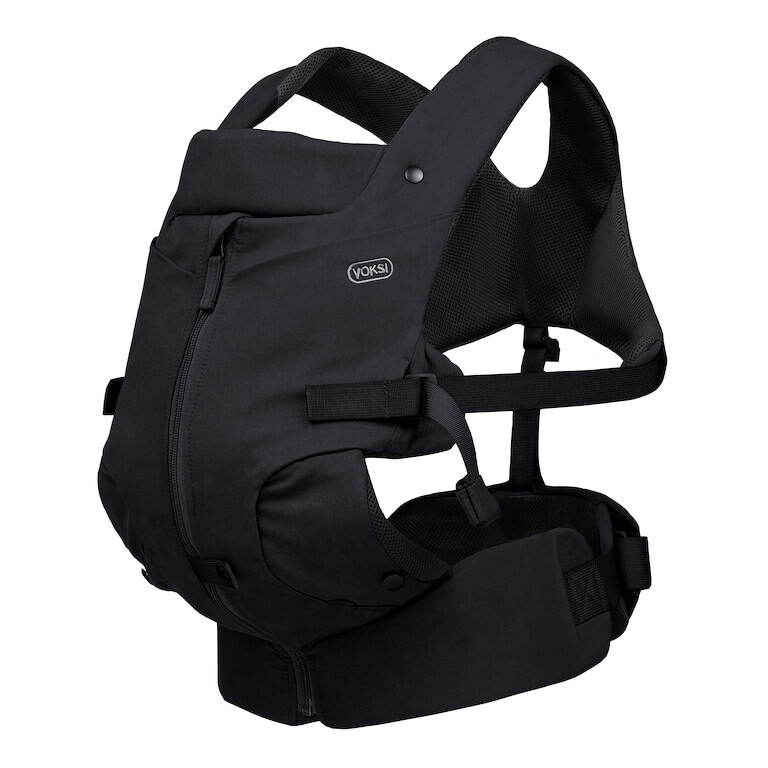 Voksi Huddle Zip on Baby Carrier black, nosítko